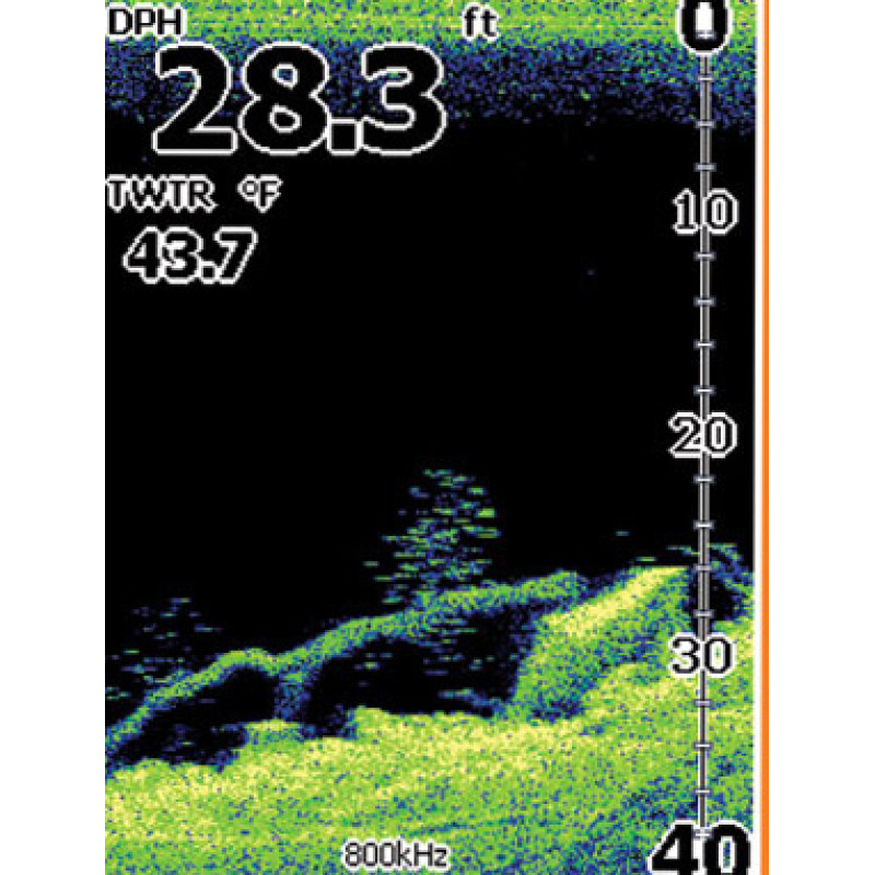 Цветной эхолот Lowrance  Elite 4-x DSI с датчиком нижнего сканирования