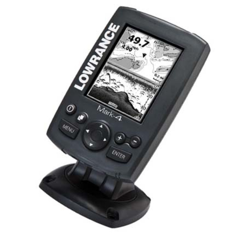 Монохромный эхолот  с GPS Lowrance Mark-4
